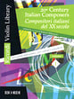 20th Century Italian Composers for Violin and Piano #1 cover
